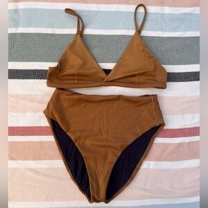 Left On Friday Tan Bikini Set